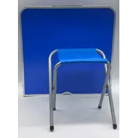 Стол для пикника с 4 стульями Folding Table (60х120 cм) синий (1шт)