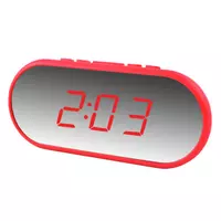 Часы сетевые VST-712Y-1, красные, USB