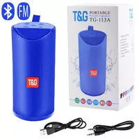 Bluetooth-колонка TG113A, speakerphone, радио, blue